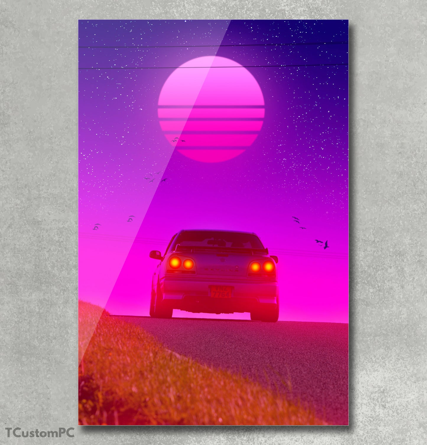 Cuadro de Coche Nissan Skyline Mindnight