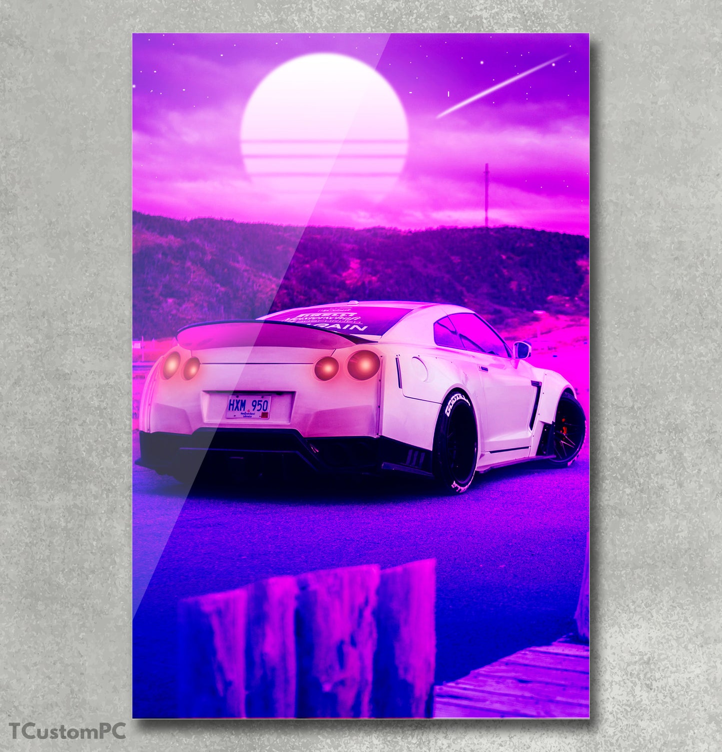Poster/ Cuadro de Coche Deportivo Nissan G-TR