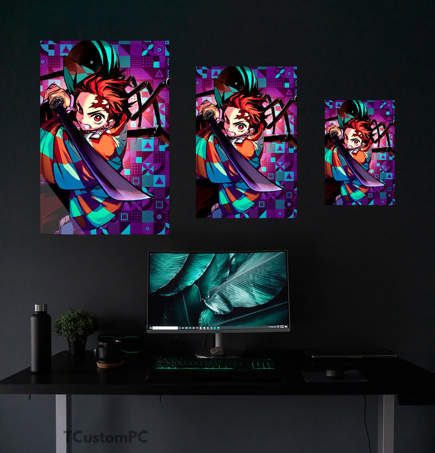 Cuadro Demon Slayer Tanjiro, Kimetsu no Yaiba