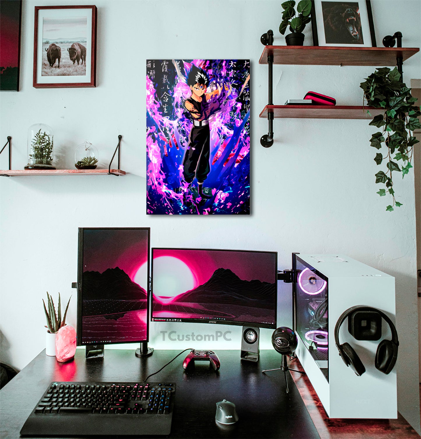 Cuadro Yu Yu Hakusho "Hiei Dark Flames vector"