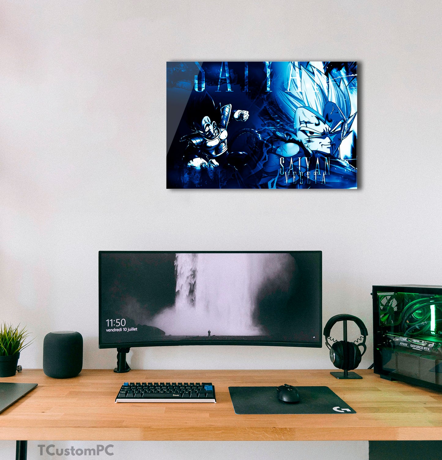 Picture Saiyan Vegeta Dragon Ball Poster style