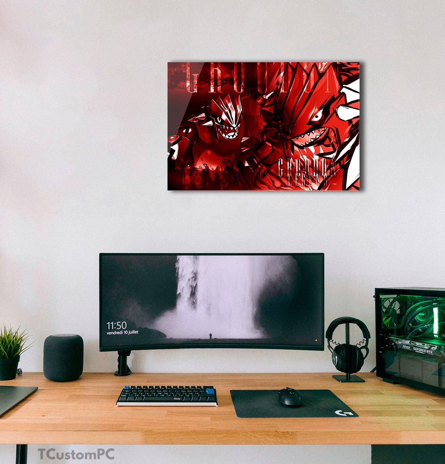 Box Groudon Pokémon Poster style