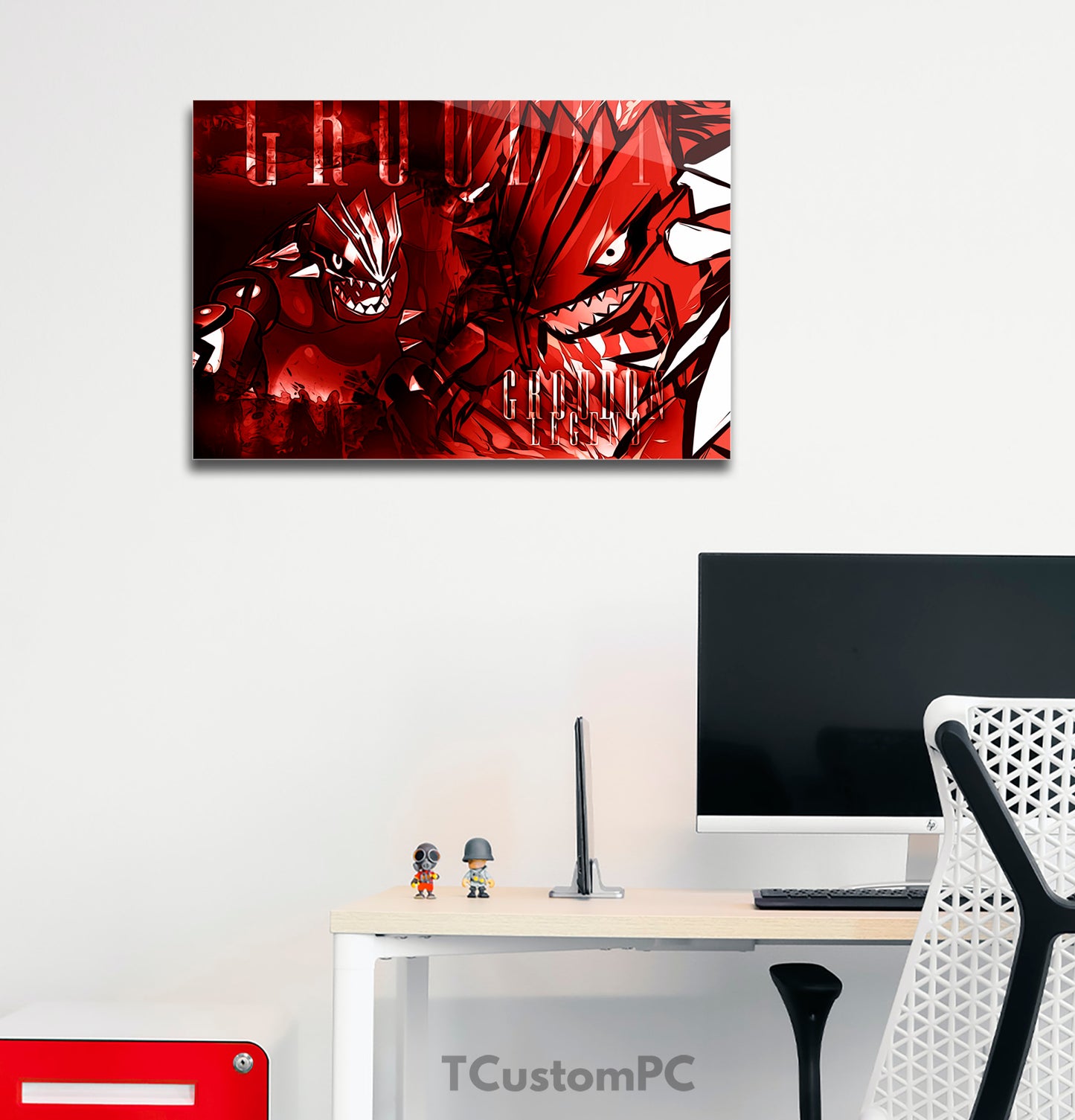 Box Groudon Pokémon Poster style