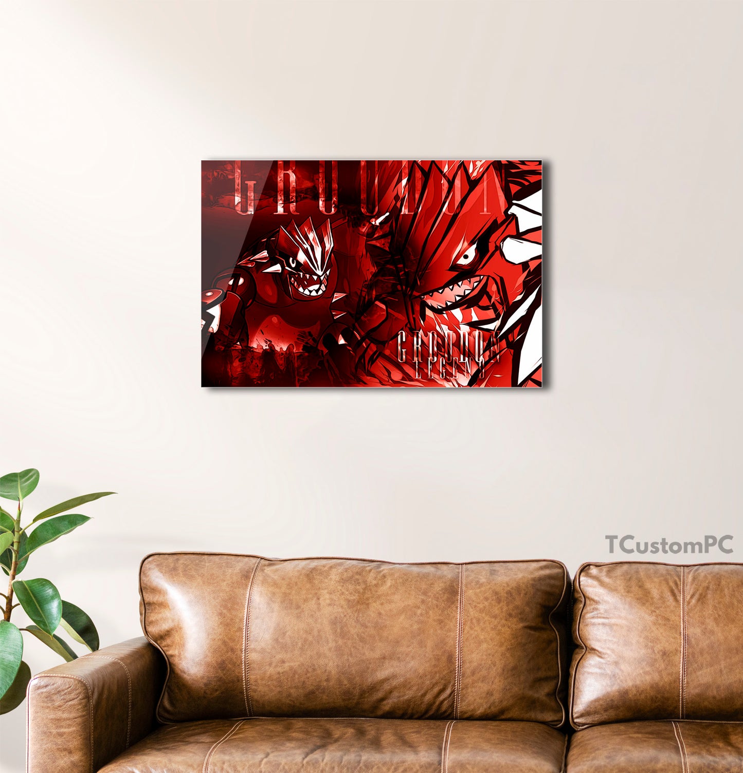 Box Groudon Pokémon Poster style