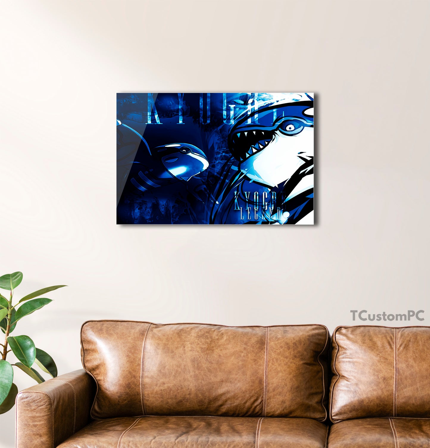 Pintura estilo pôster Pokémon Kyogre