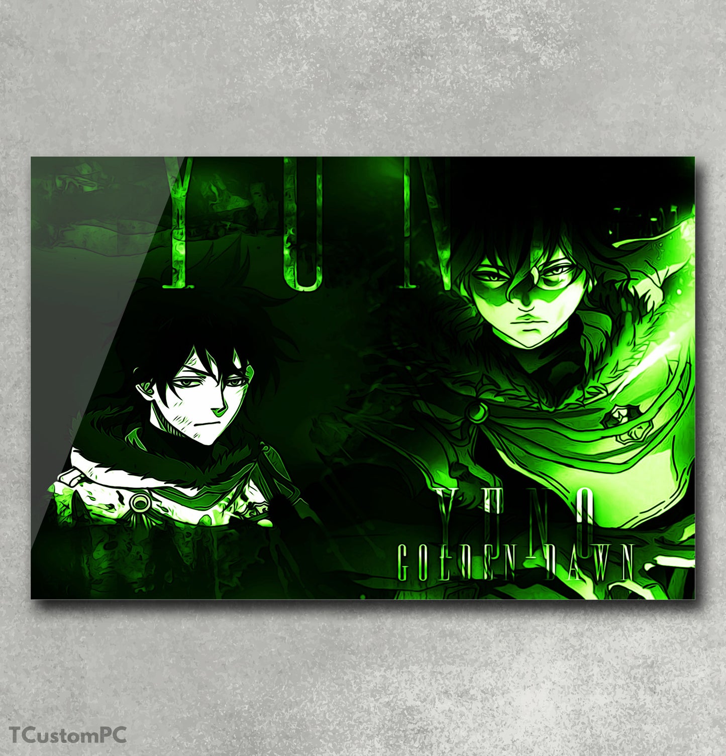 Picture Yuno Golden Dawn Black Clover Poster style