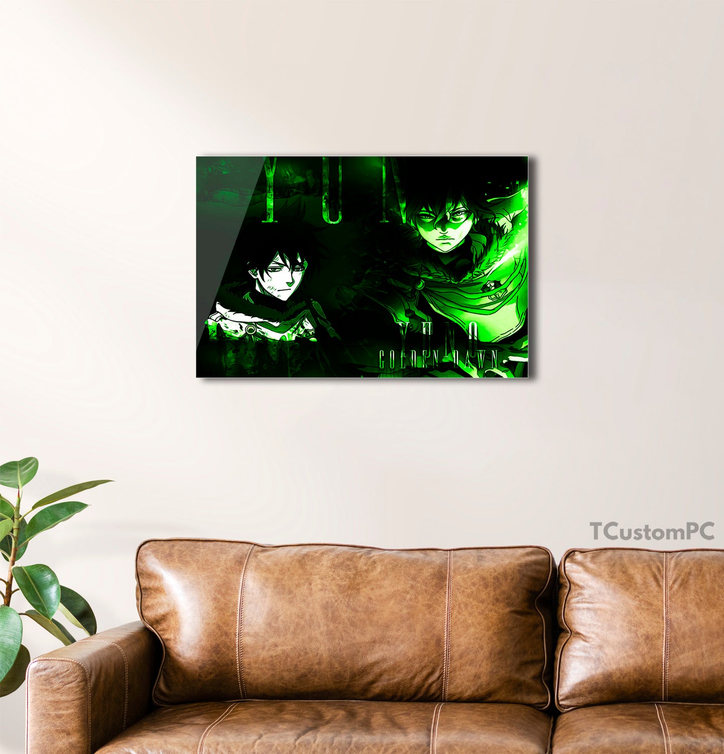 Picture Yuno Golden Dawn Black Clover Poster style
