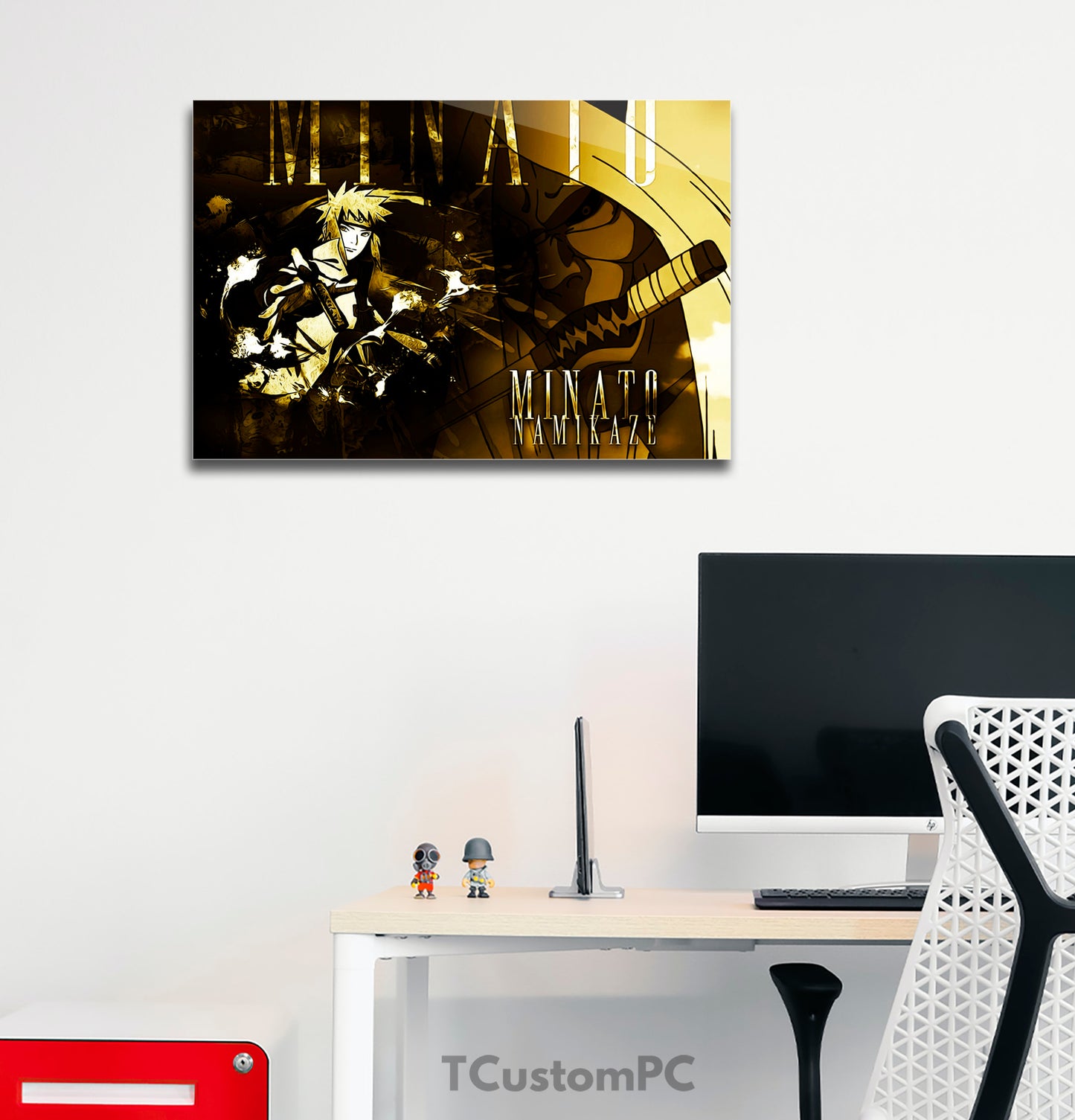 Painting Minato Naruto Poster style