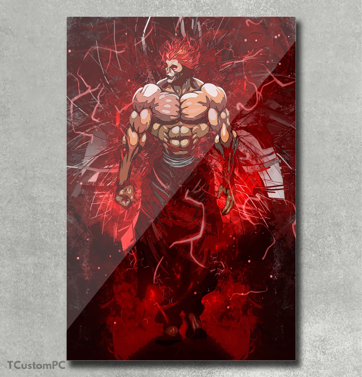 Cuadro Baki yujiro hanma the king Vector