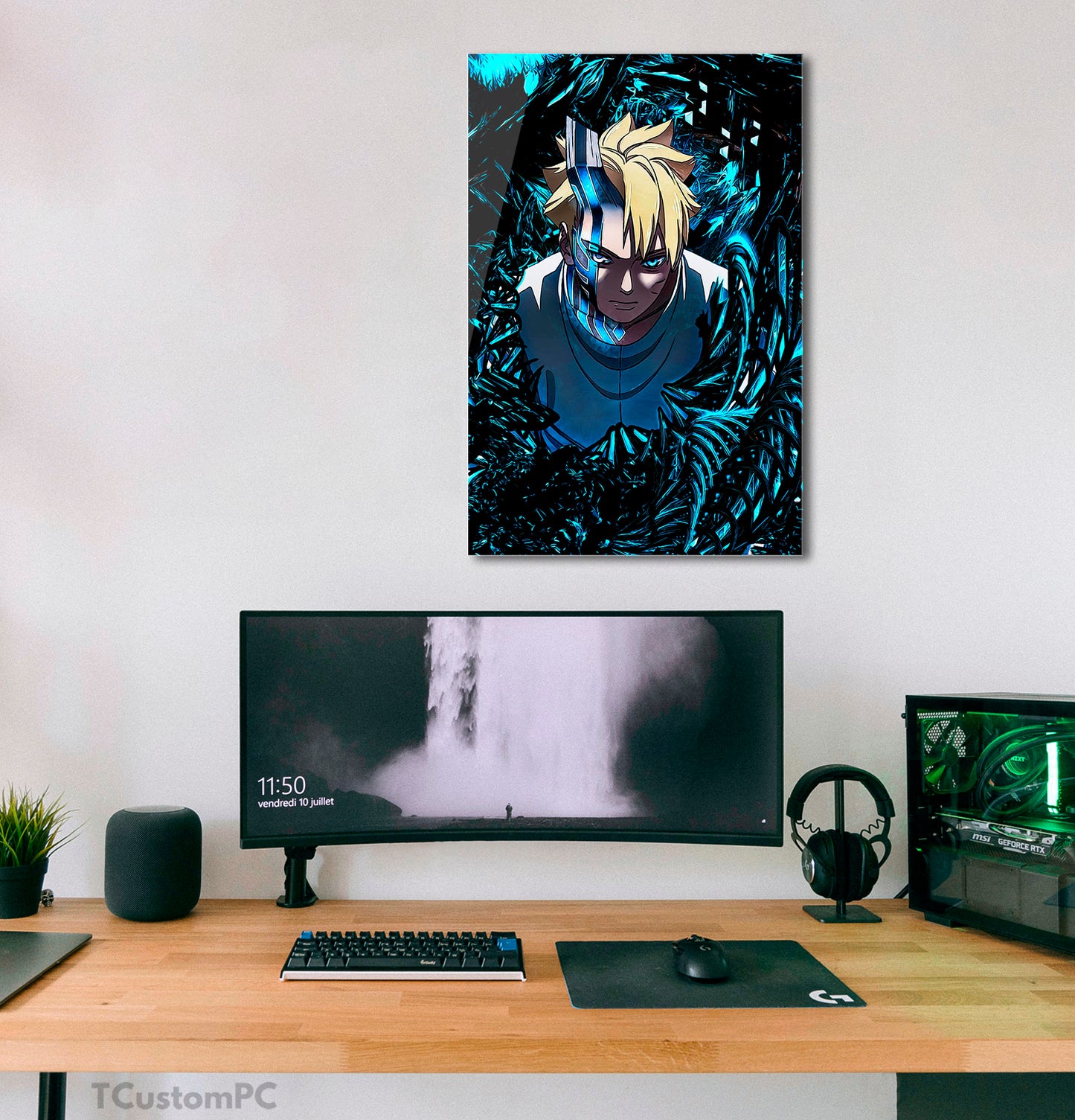Cuadro Boruto Demons Fractal