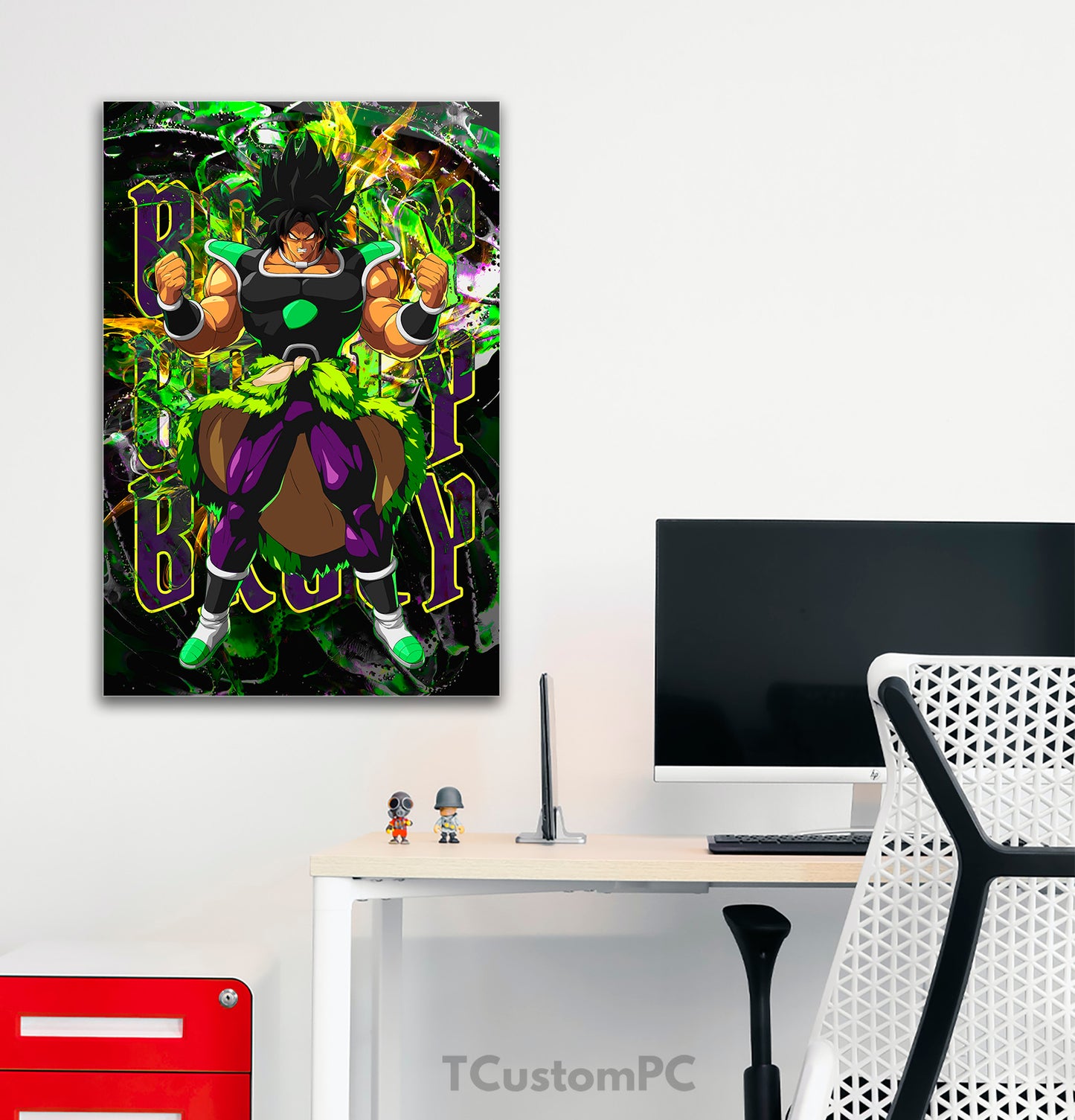 Cuadro Broly legendary warrior brutalism