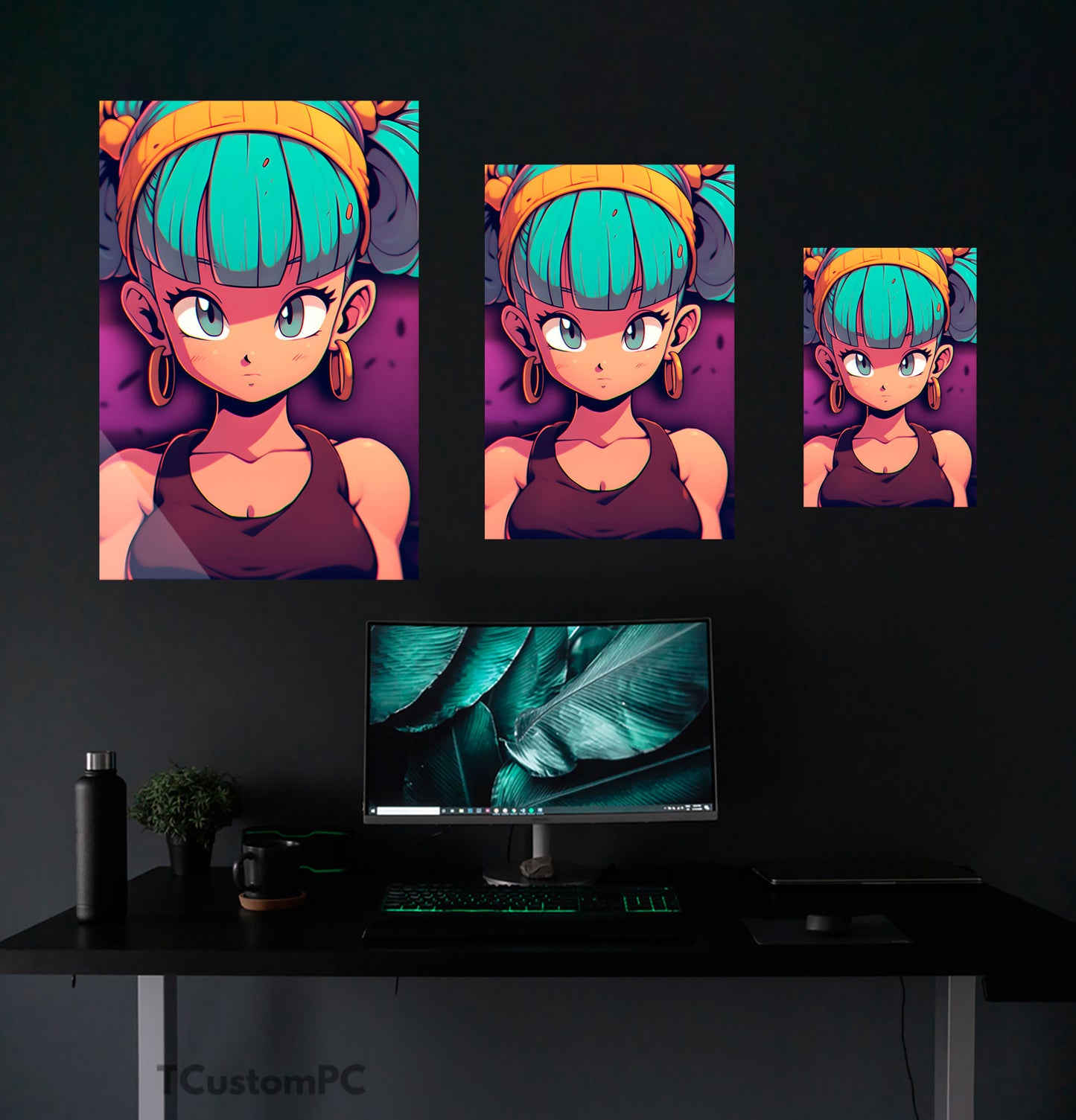 Bulma Dragon Ball painting