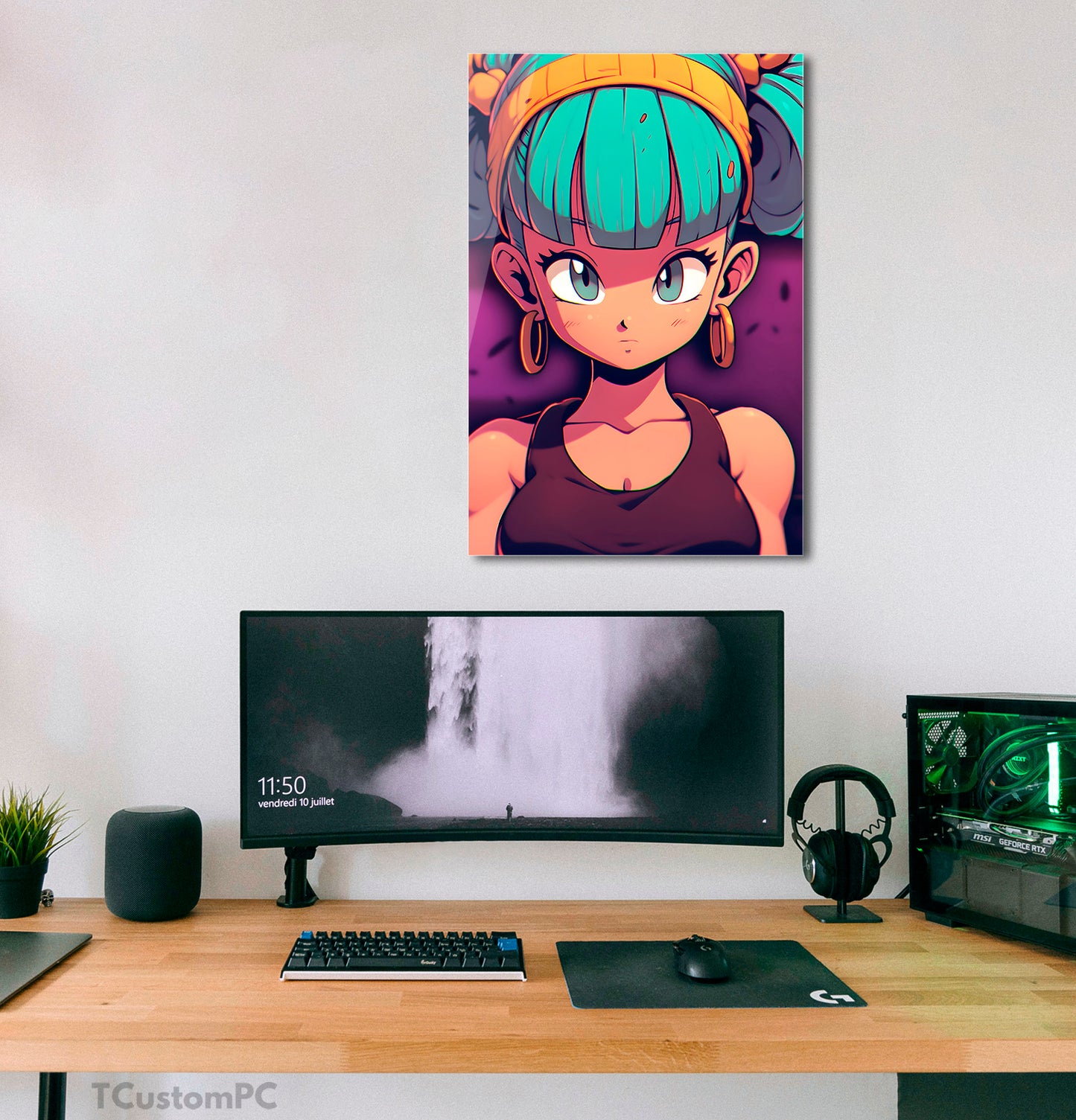 Bulma Dragon Ball painting