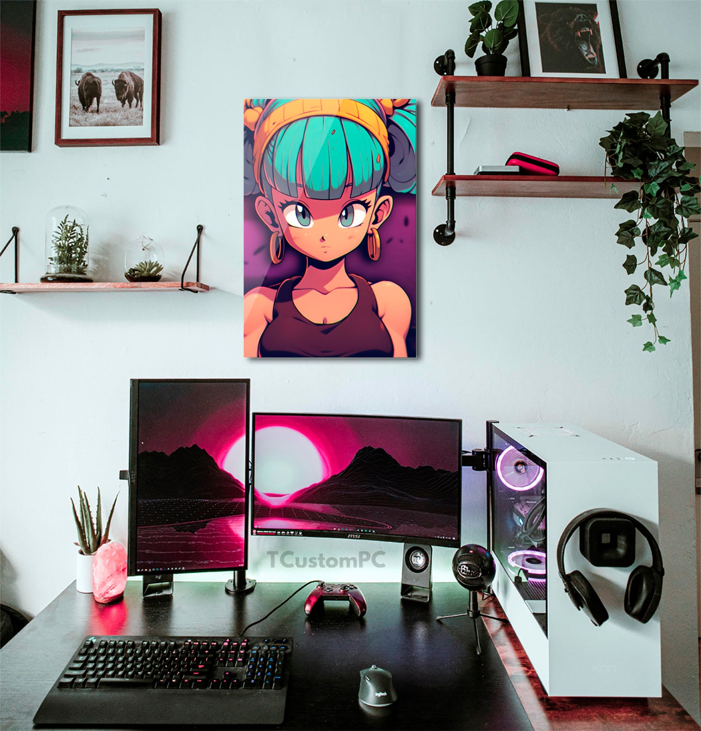 Bulma Dragon Ball painting