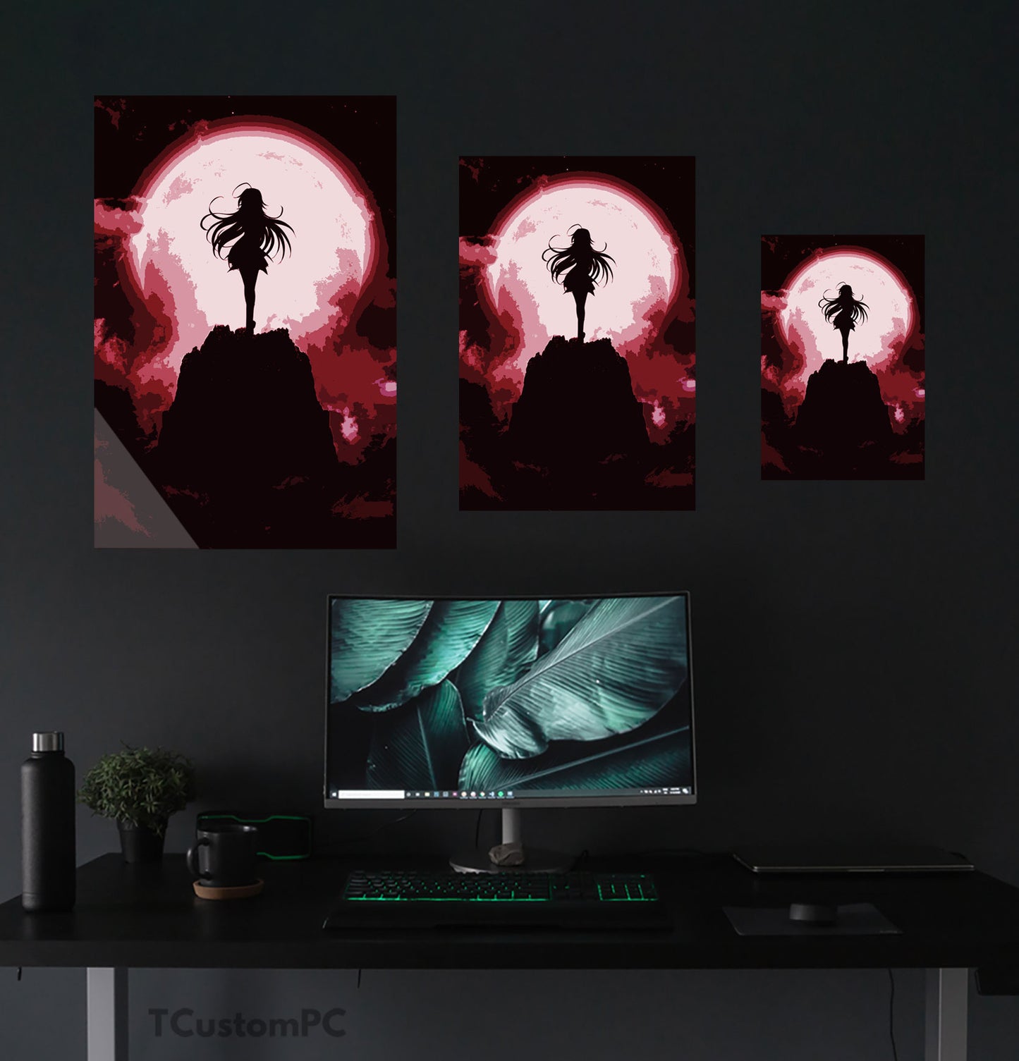 Rias Gremory Moon night Style painting