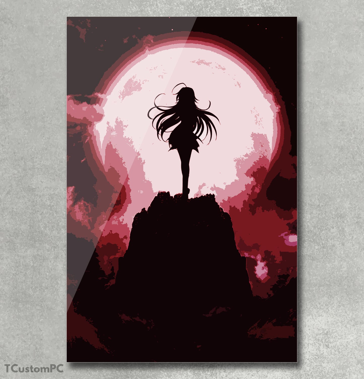 Rias Gremory Moon night Style painting