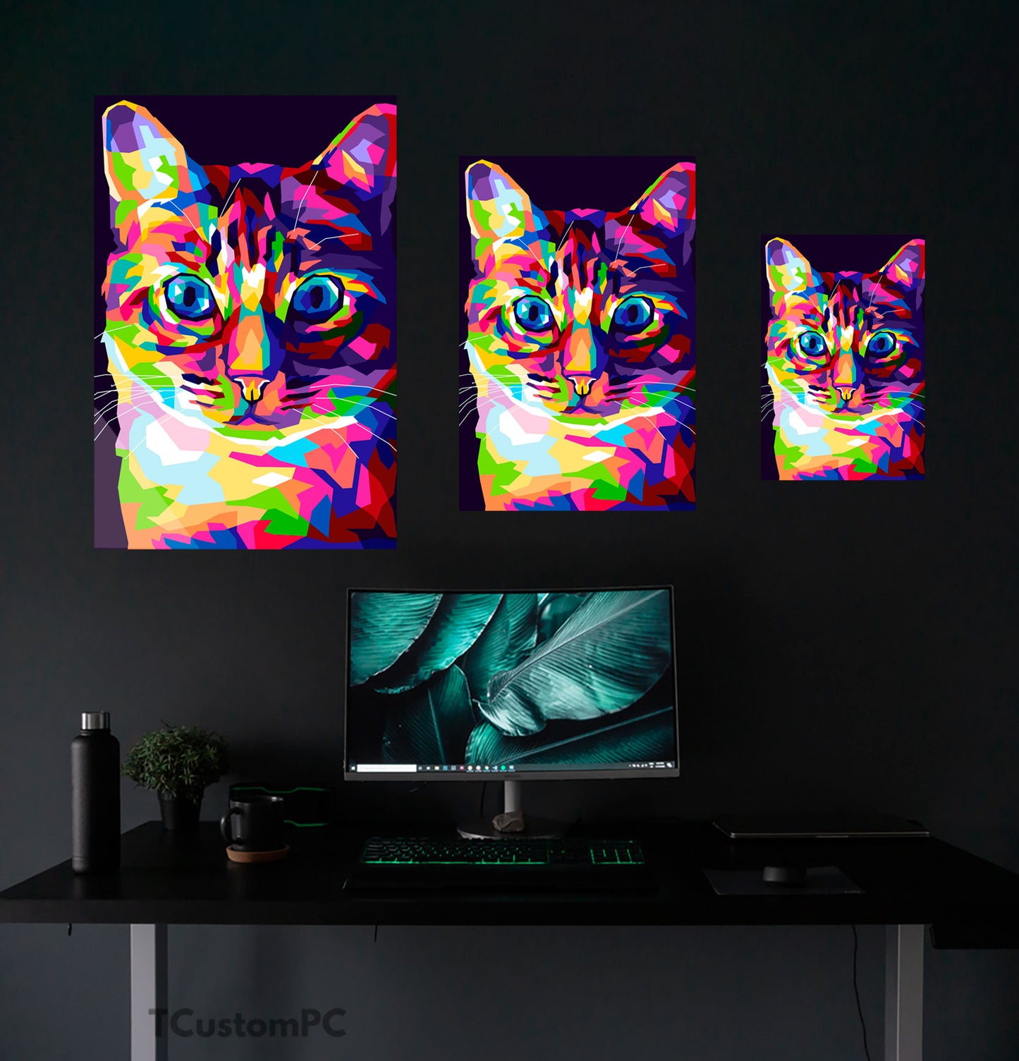Cuadro Cute Cat Pop Art