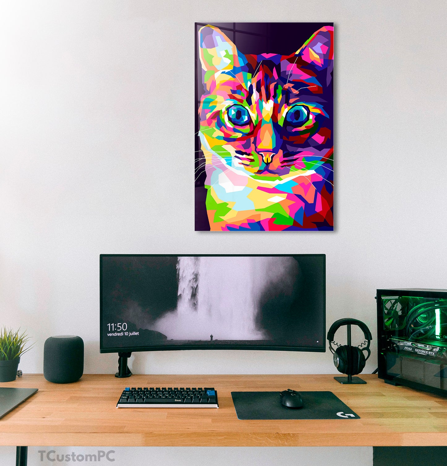 Cuadro Cute Cat Pop Art