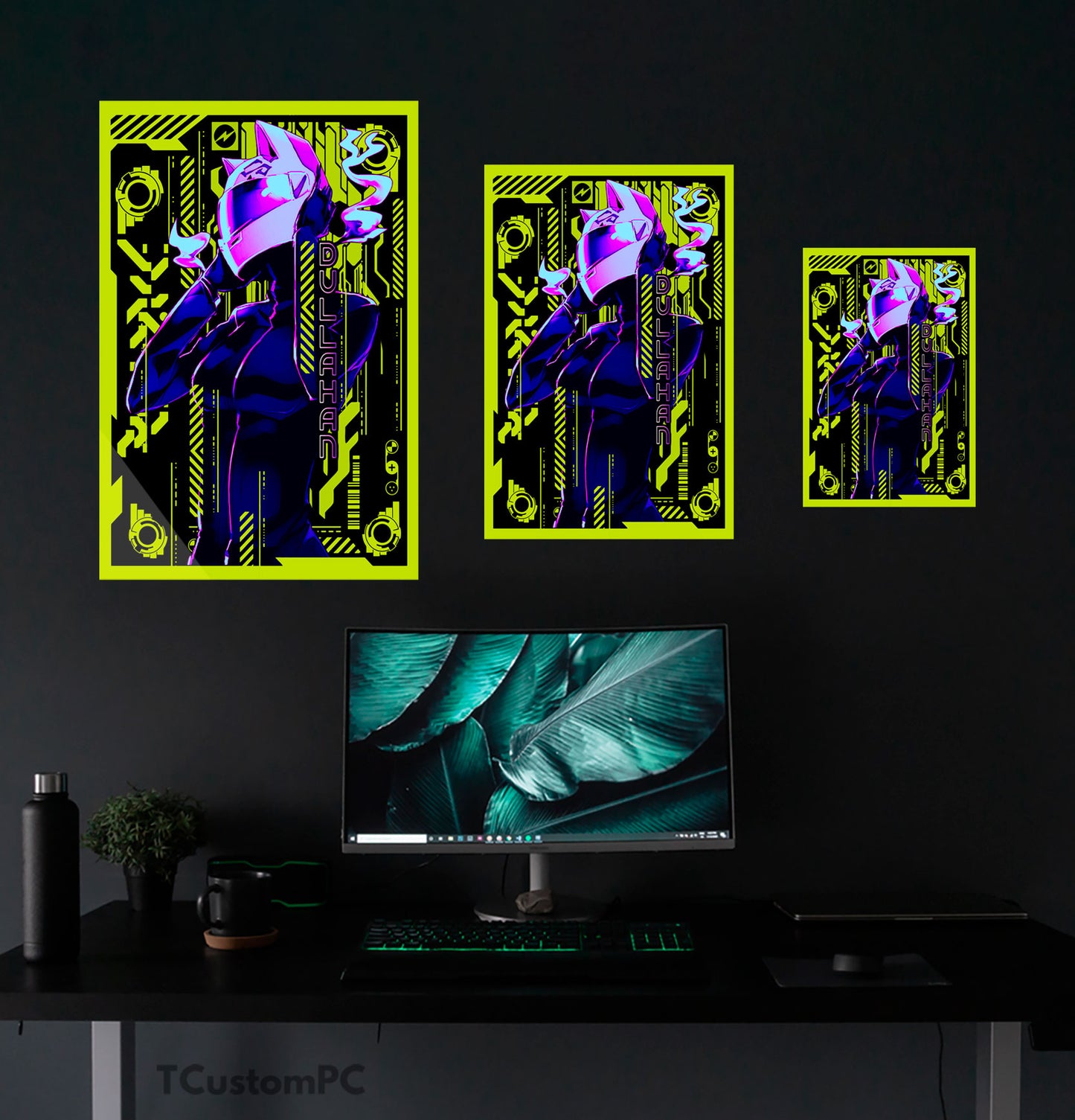 Cuadro Cyber world Dullahan vector