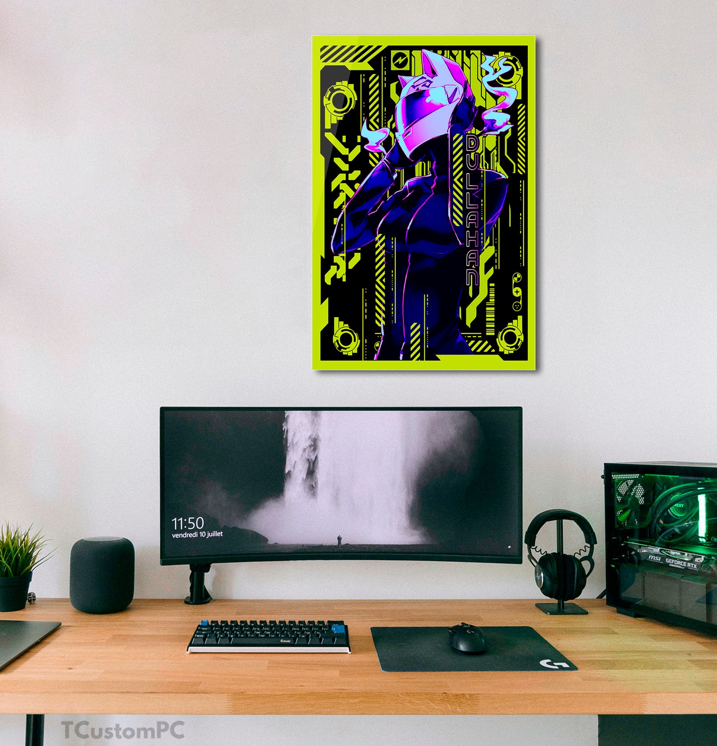 Cuadro Cyber world Dullahan vector