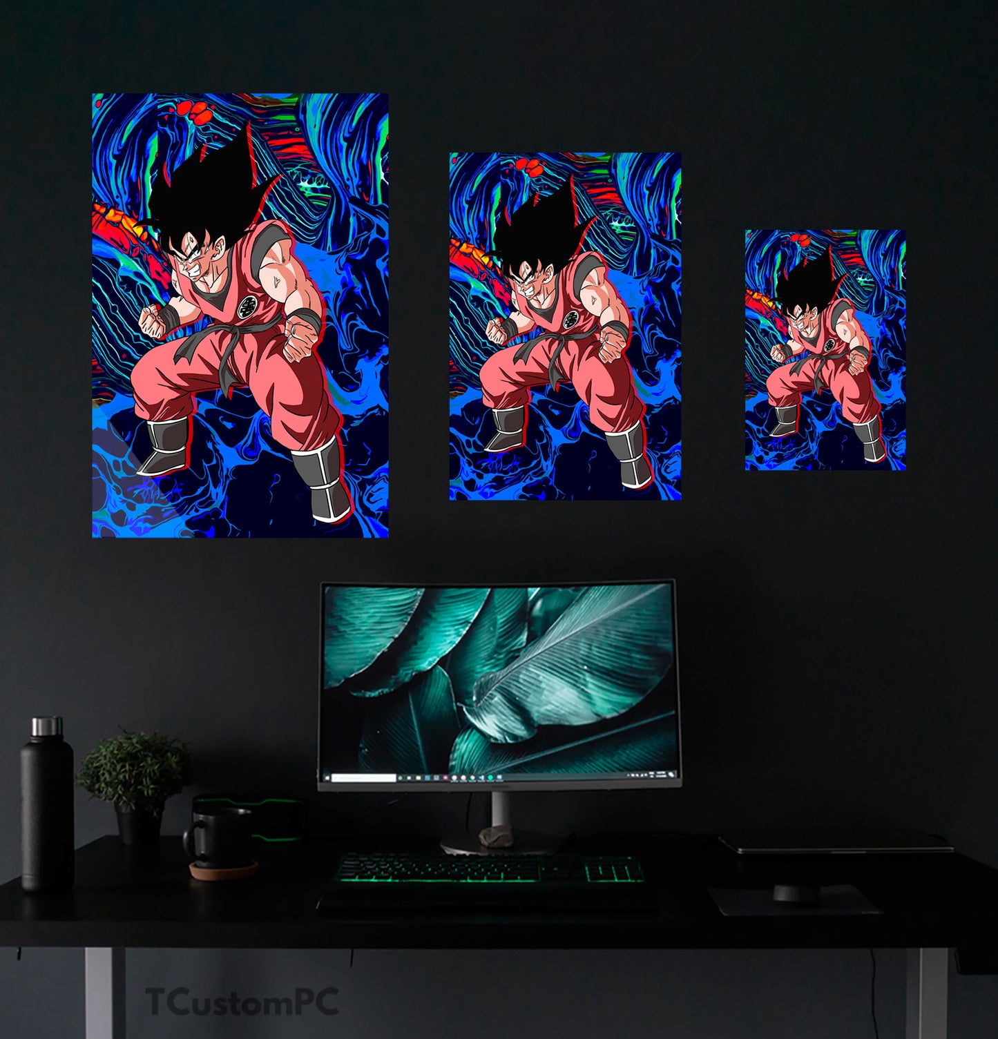 Dragon Ball Goku powerup vector box