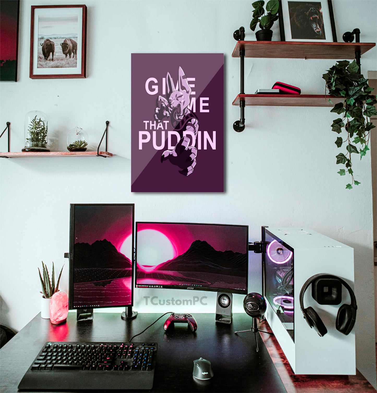 Cuadro Dragon Ball "Gimme that pudding vector"