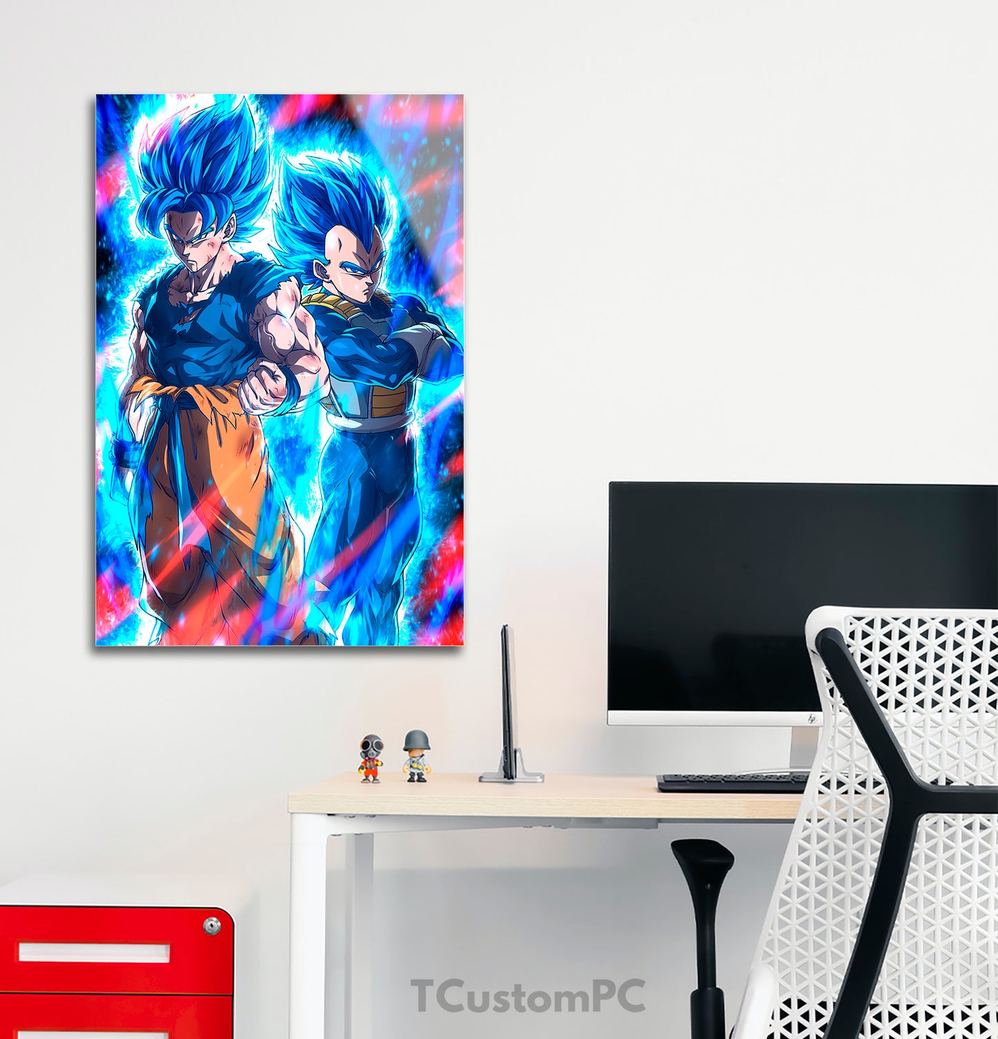 Db redraw Goku and Vegeta painting