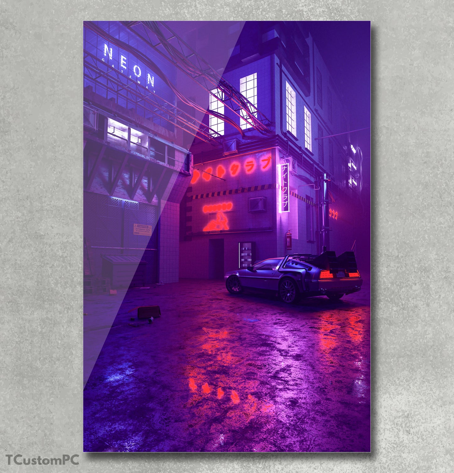Cuadro Delorean DMC-12 "Cyber Nights"