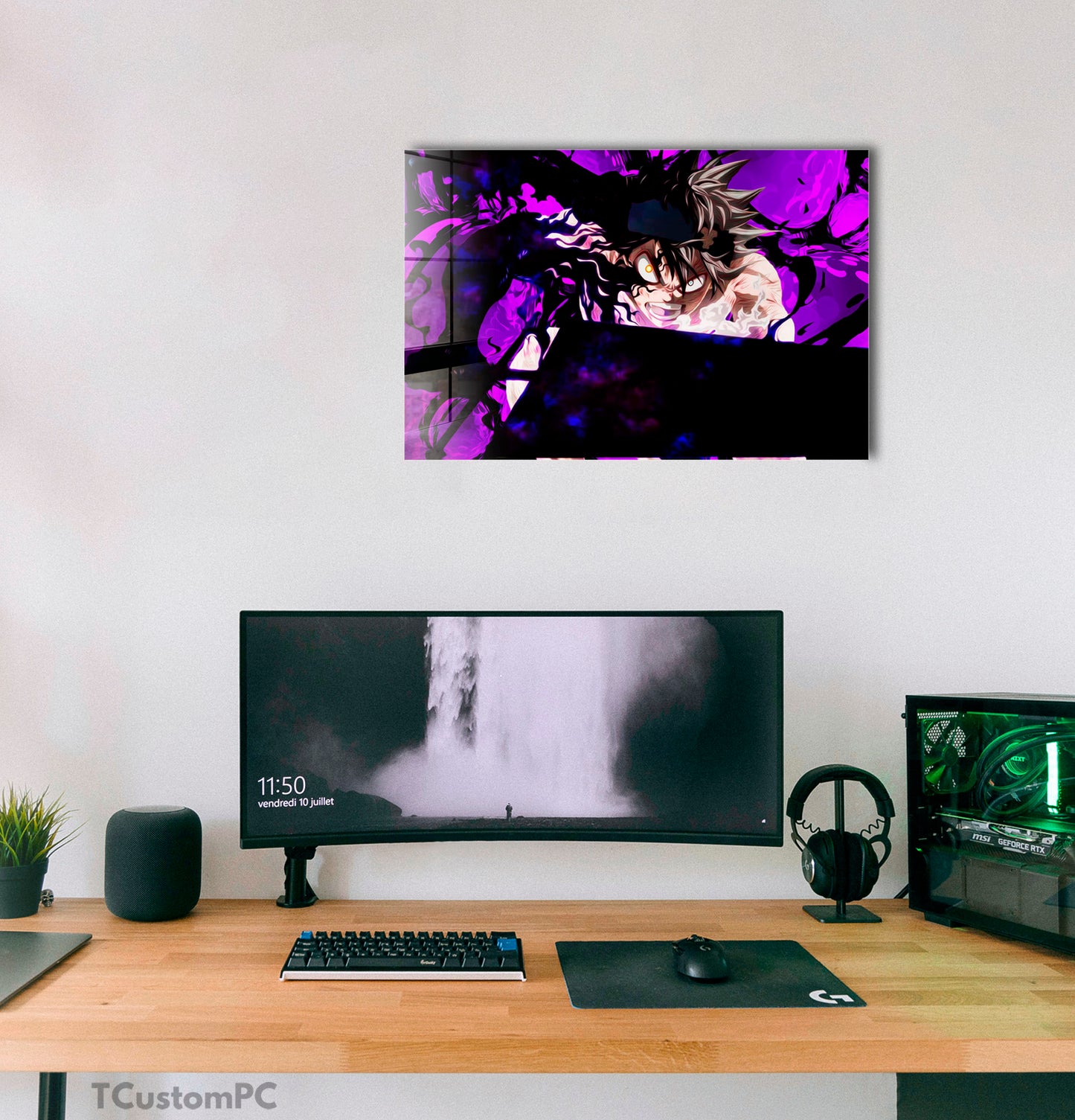 Cuadro Demon wizard purple