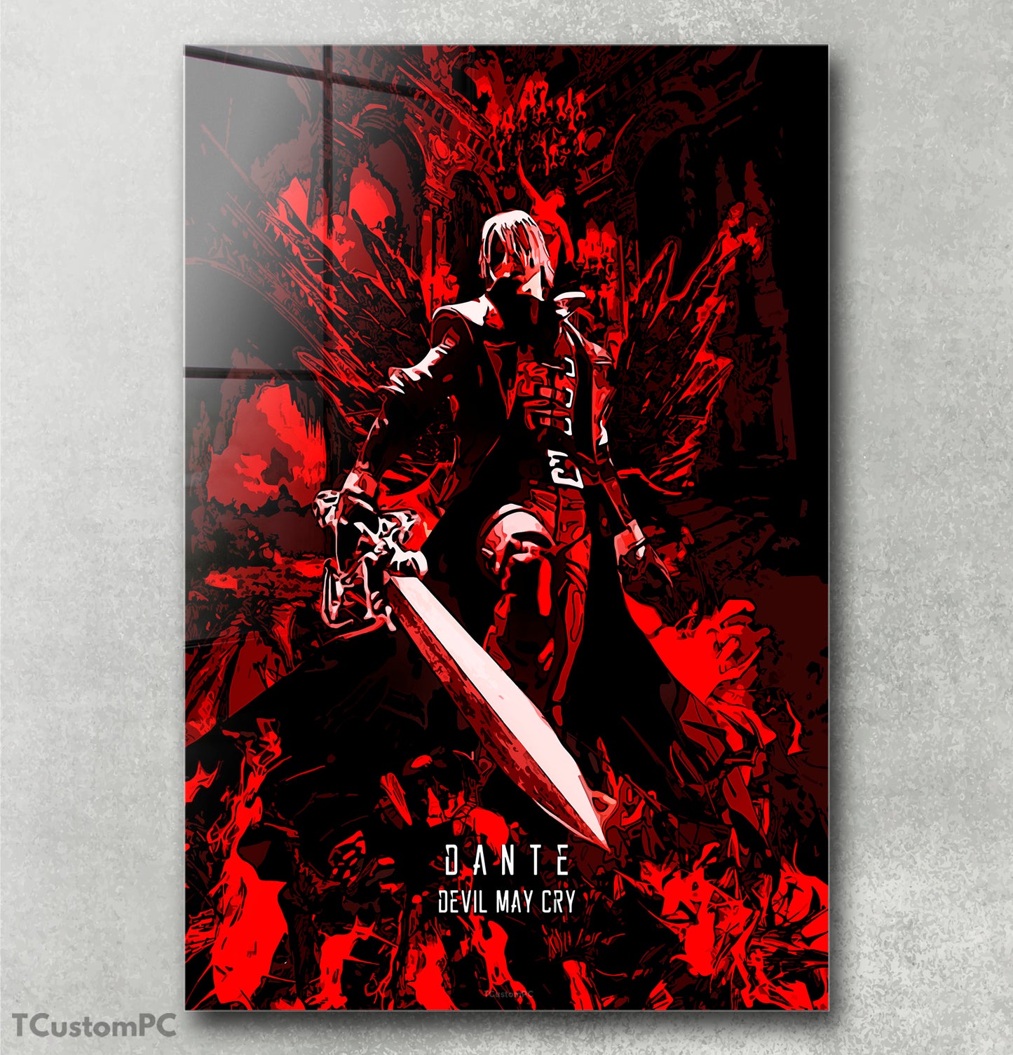 Cuadro Devil May Cry 1 Dante hunter red
