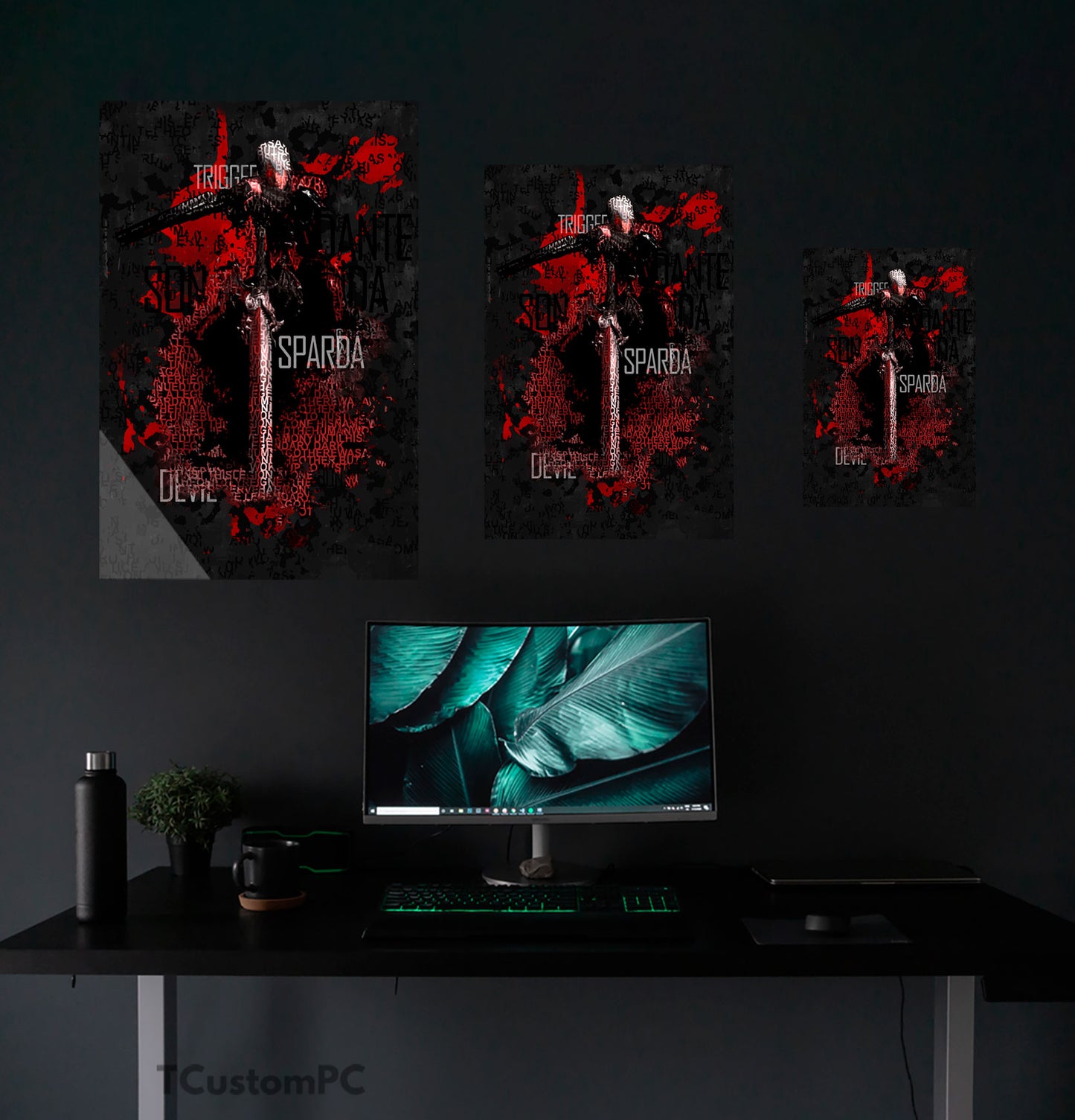 Cuadro Devil May Cry 1 Dante typo Artwork