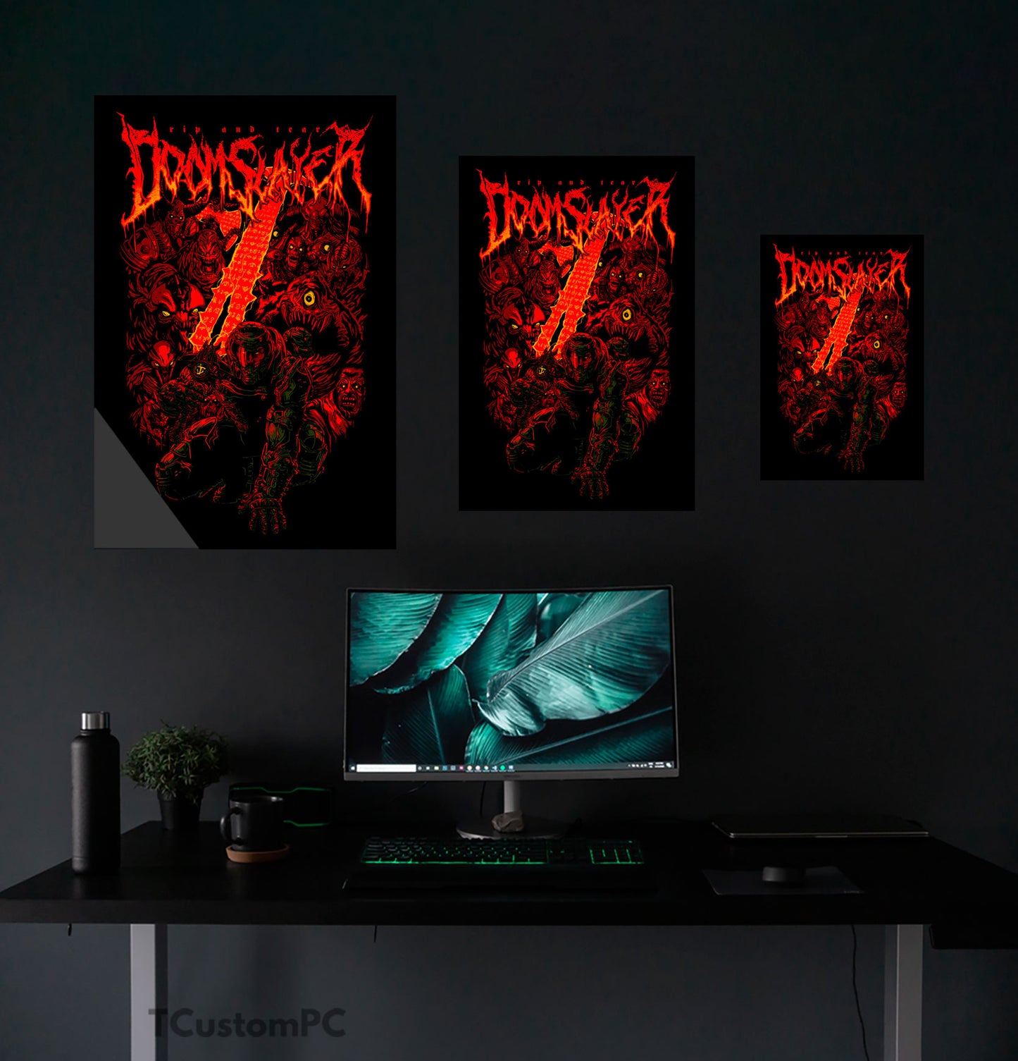 Doomslayer painting