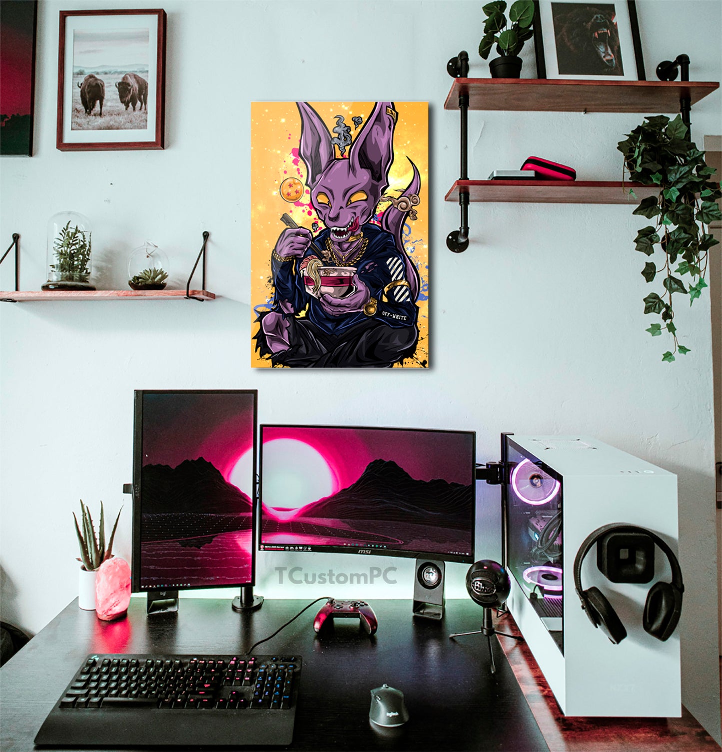 Cuadro Dragon Ball, Beerus X Off White