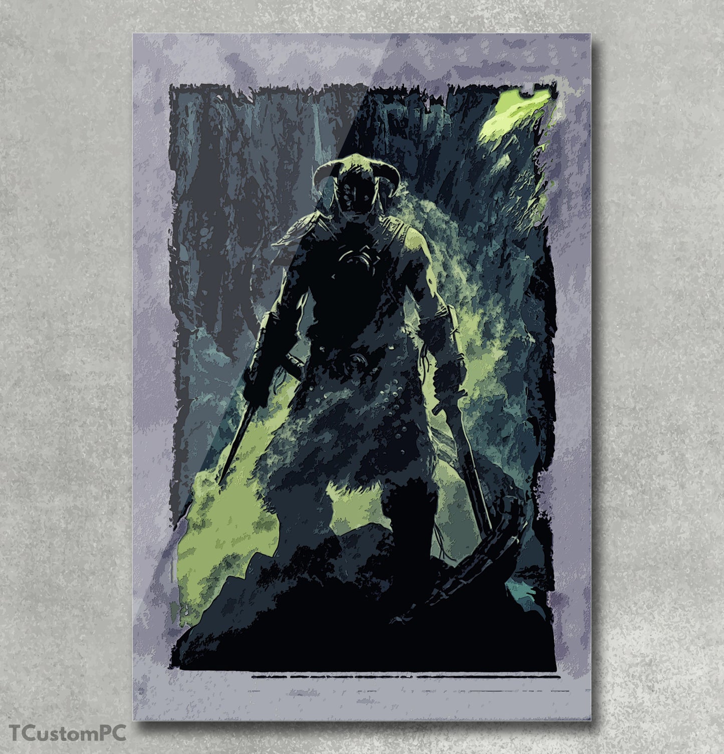 Dragon Words Viking painting