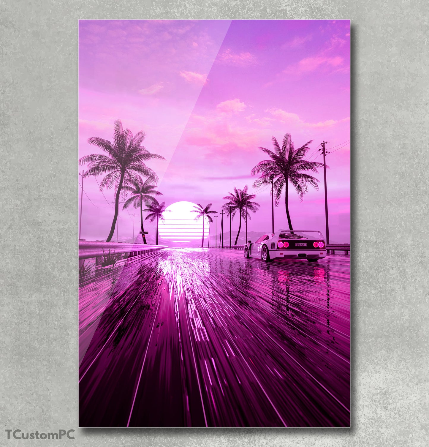 Cuadro Ferrari "F40 Sunset22"
