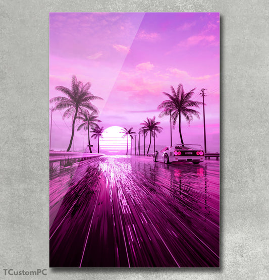 Cuadro Ferrari "F40 Sunset22"