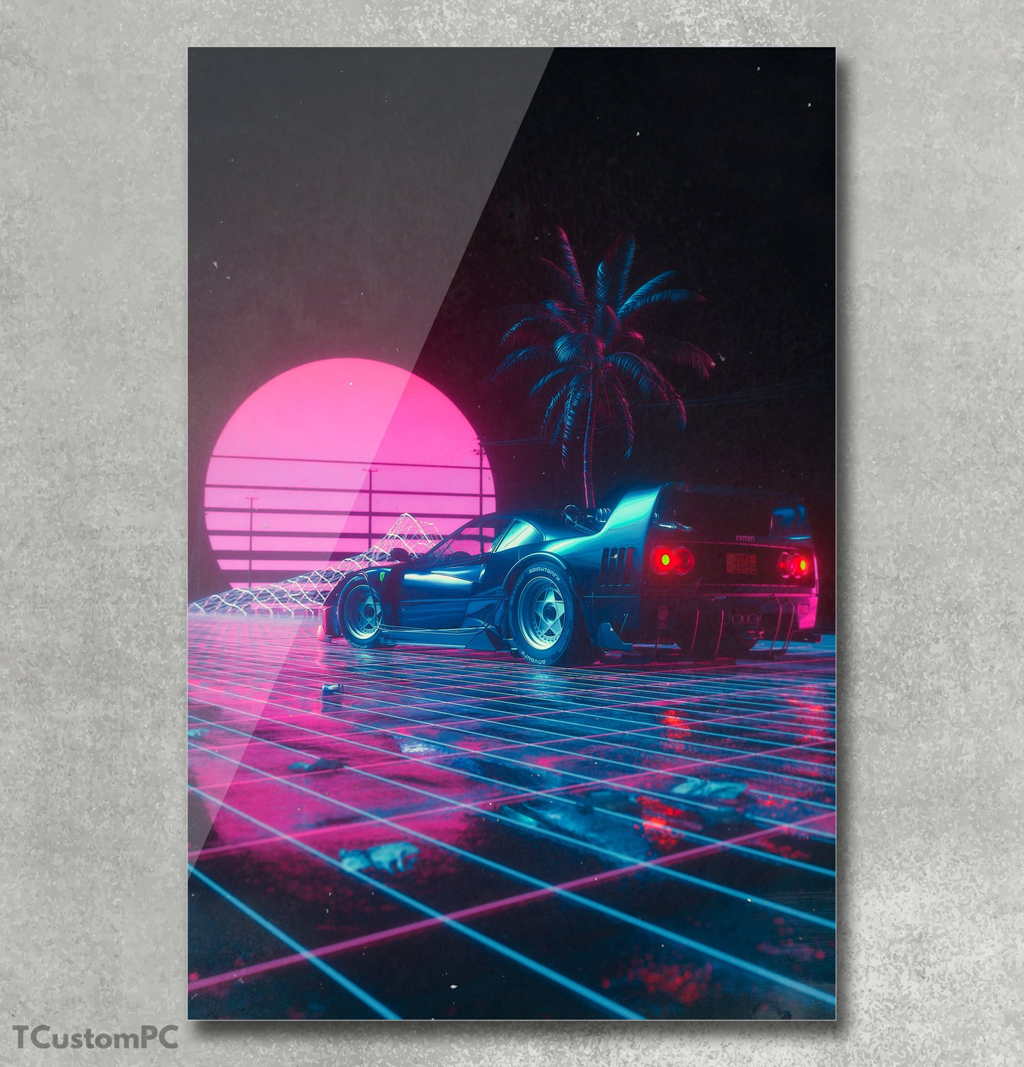 Cuadro Ferrari "F40 Sunset"