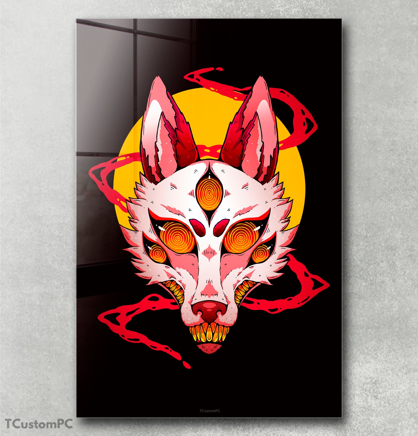 Pintura do Homem-serra Fox Devil