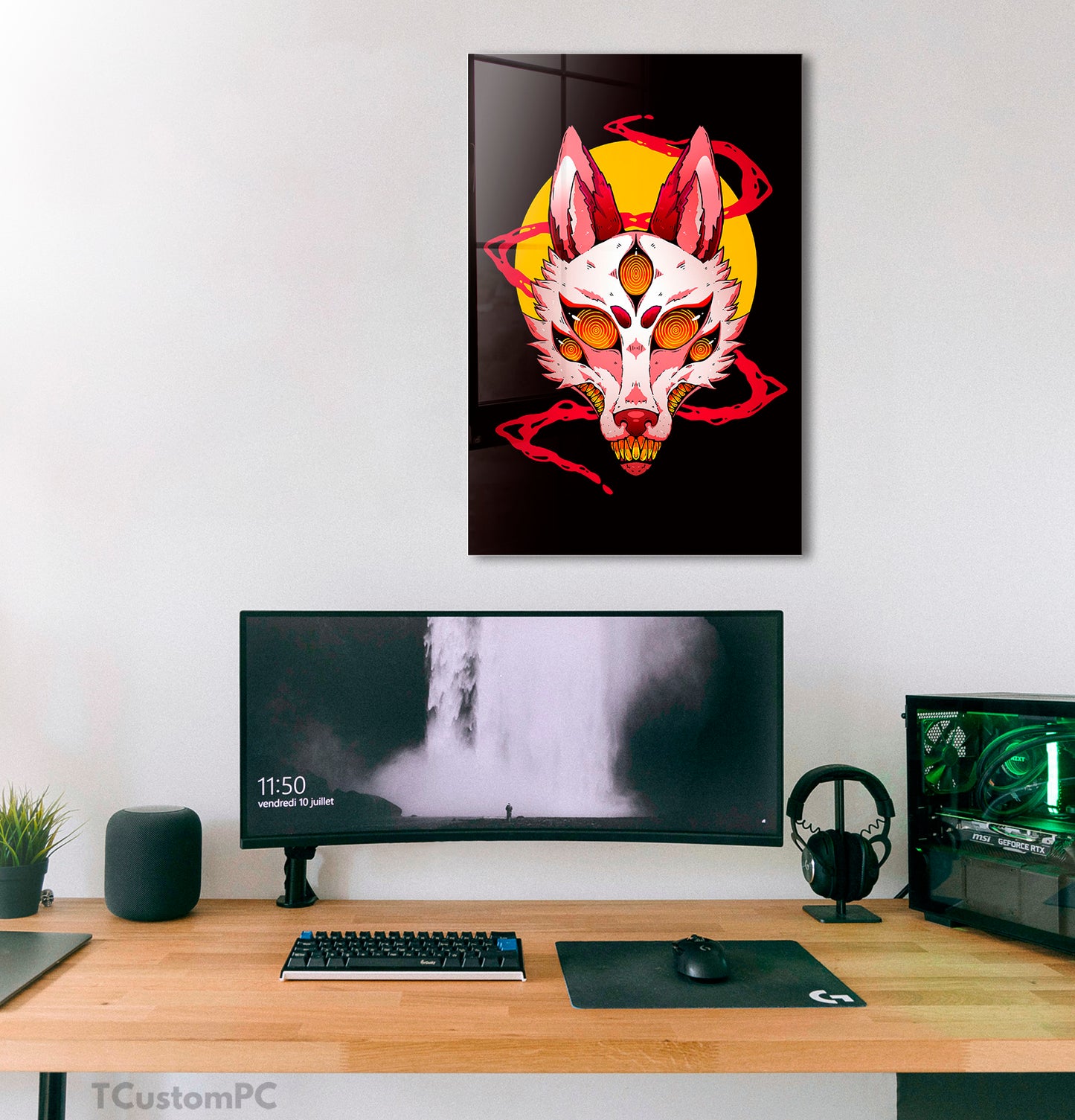 Pintura do Homem-serra Fox Devil