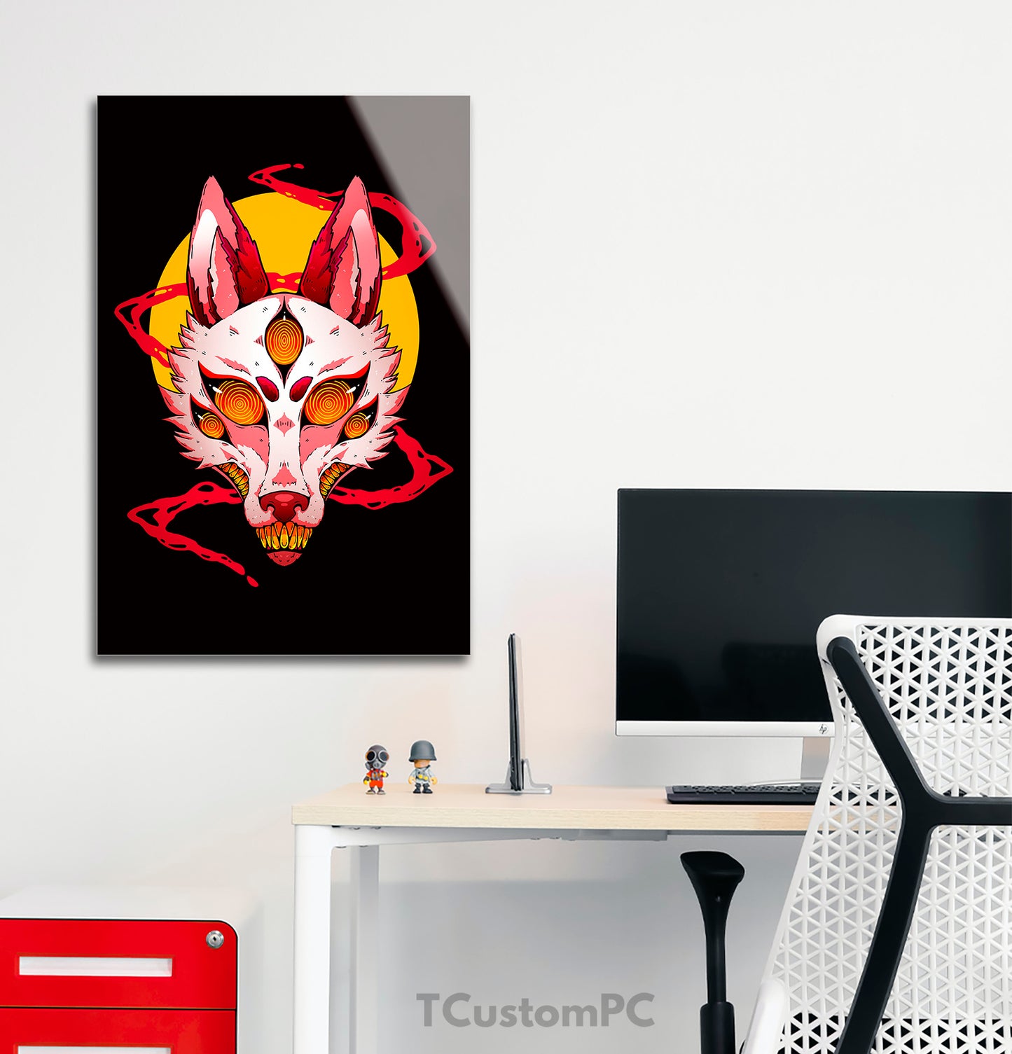 Pintura do Homem-serra Fox Devil