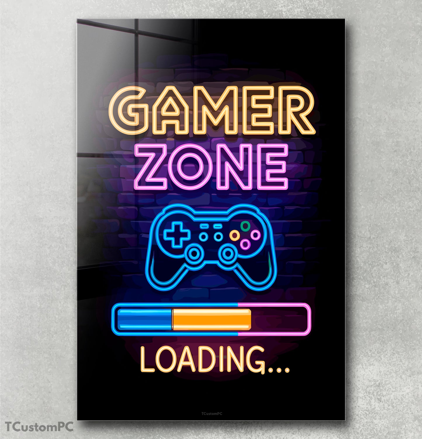 Cuadro Gamer Zone Neon