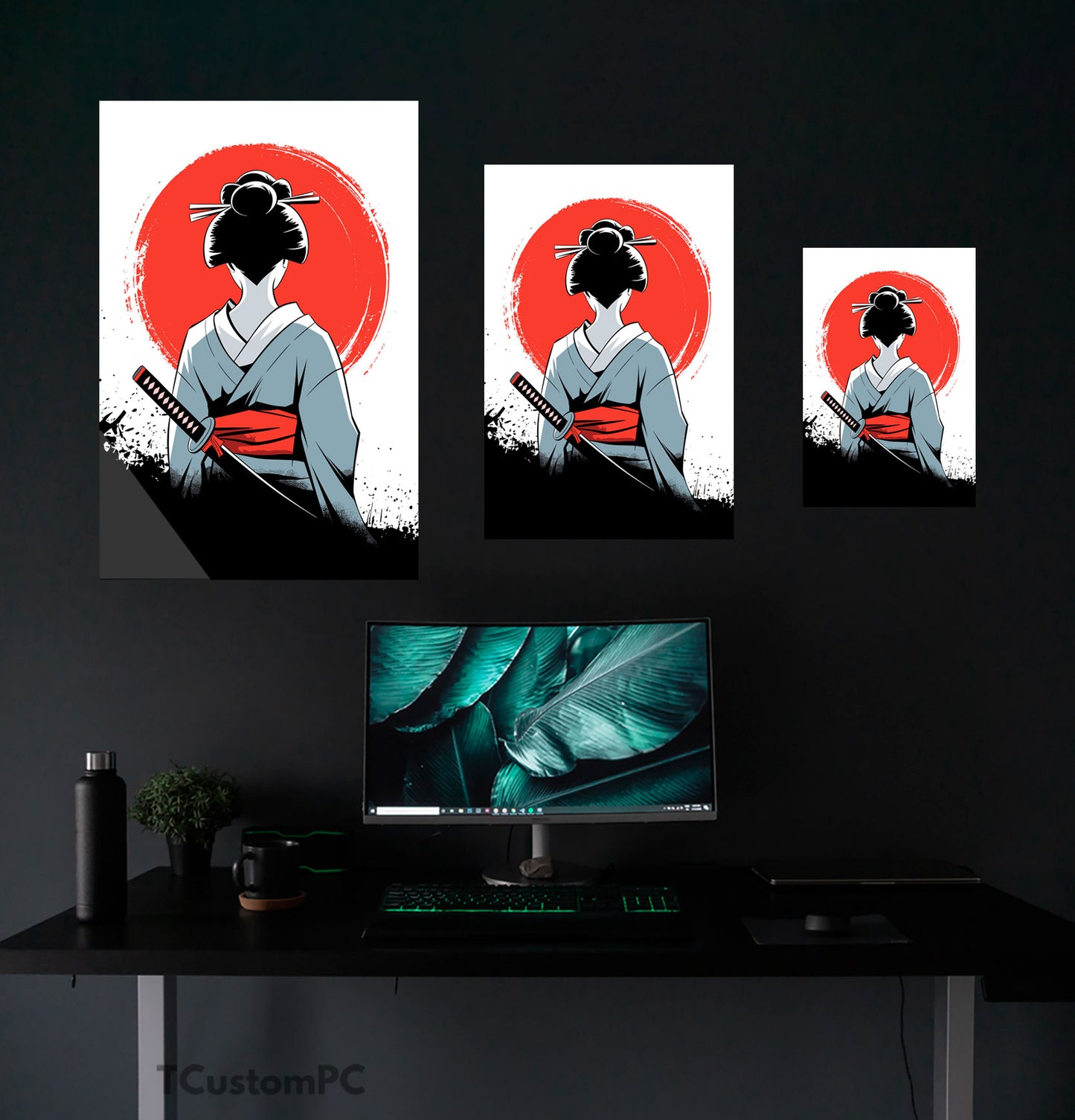 Cuadro Geisha Samurai (1)