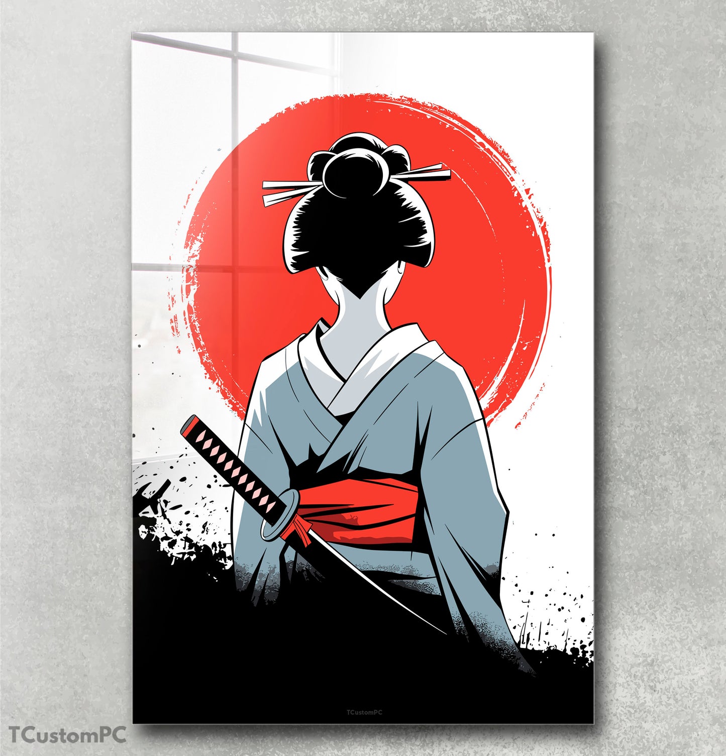 Cuadro Geisha Samurai (1)