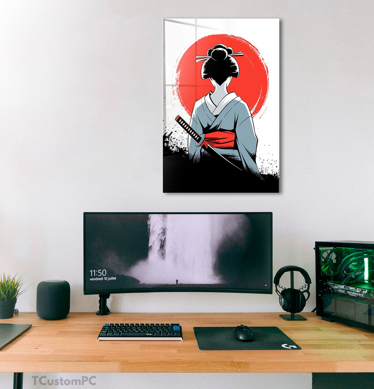 Cuadro Geisha Samurai (1)