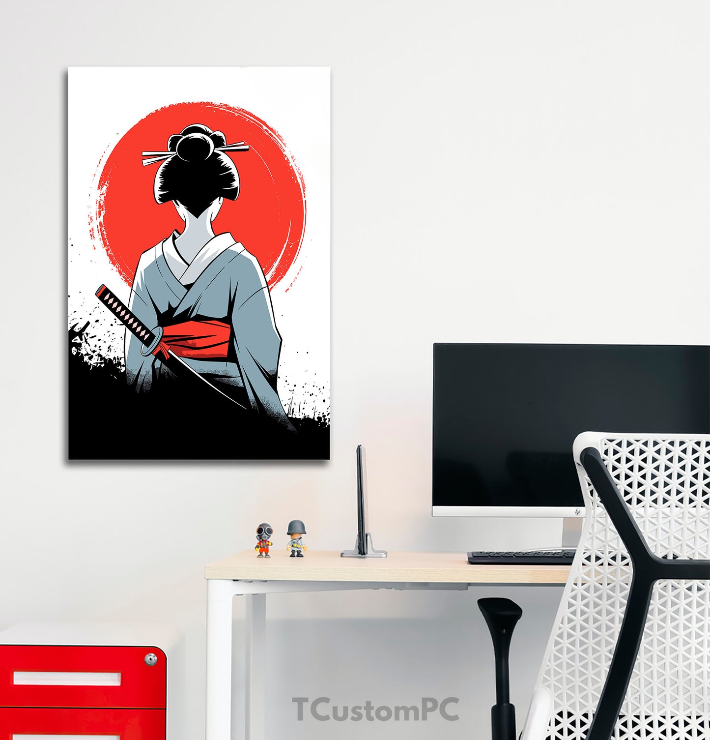 Cuadro Geisha Samurai (1)