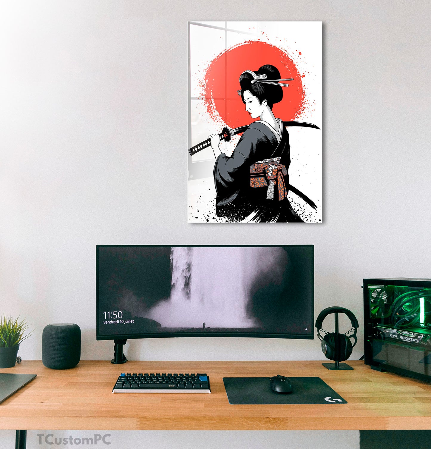 Cuadro GeishaJapanese Samurai