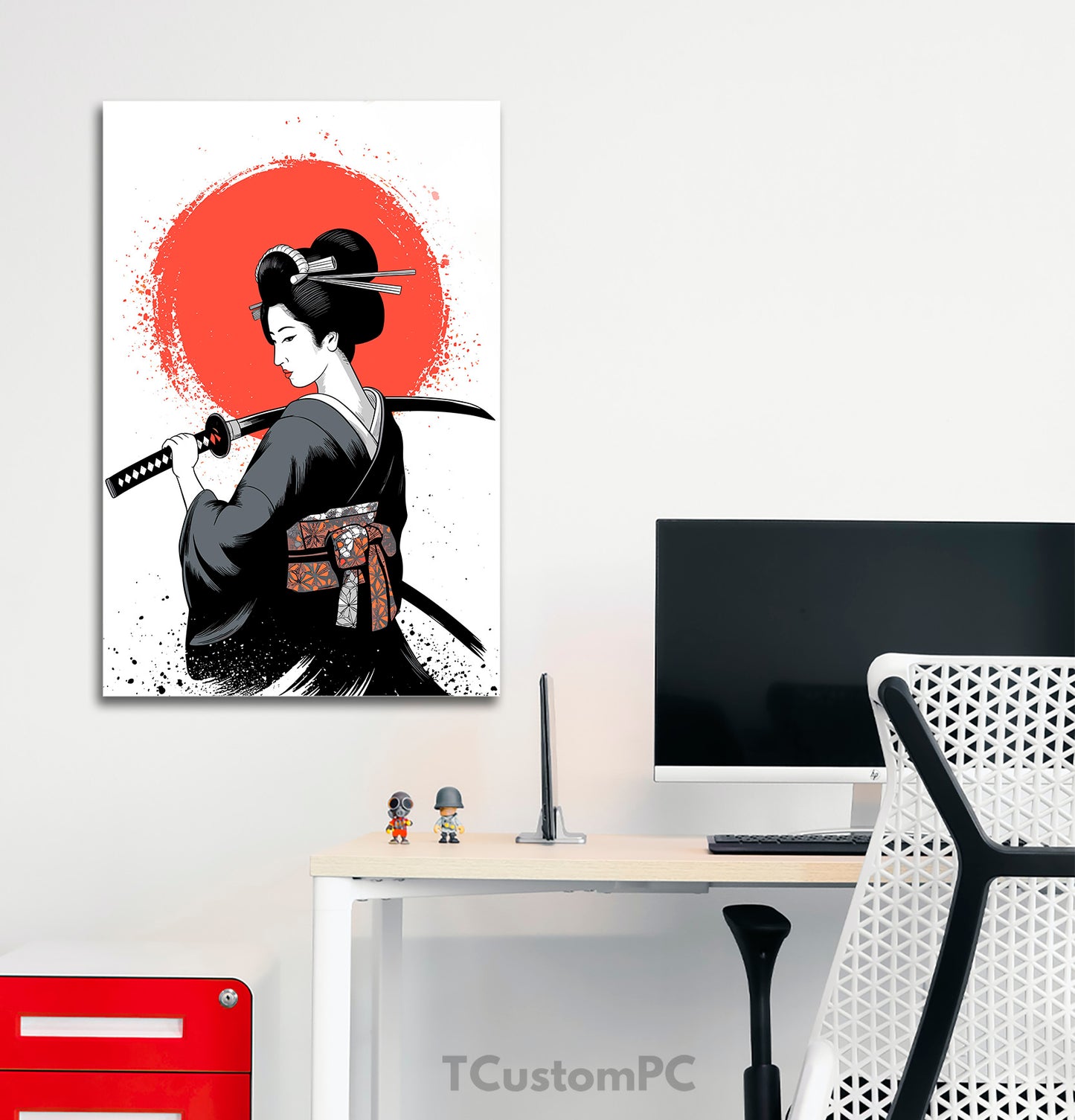 Cuadro GeishaJapanese Samurai