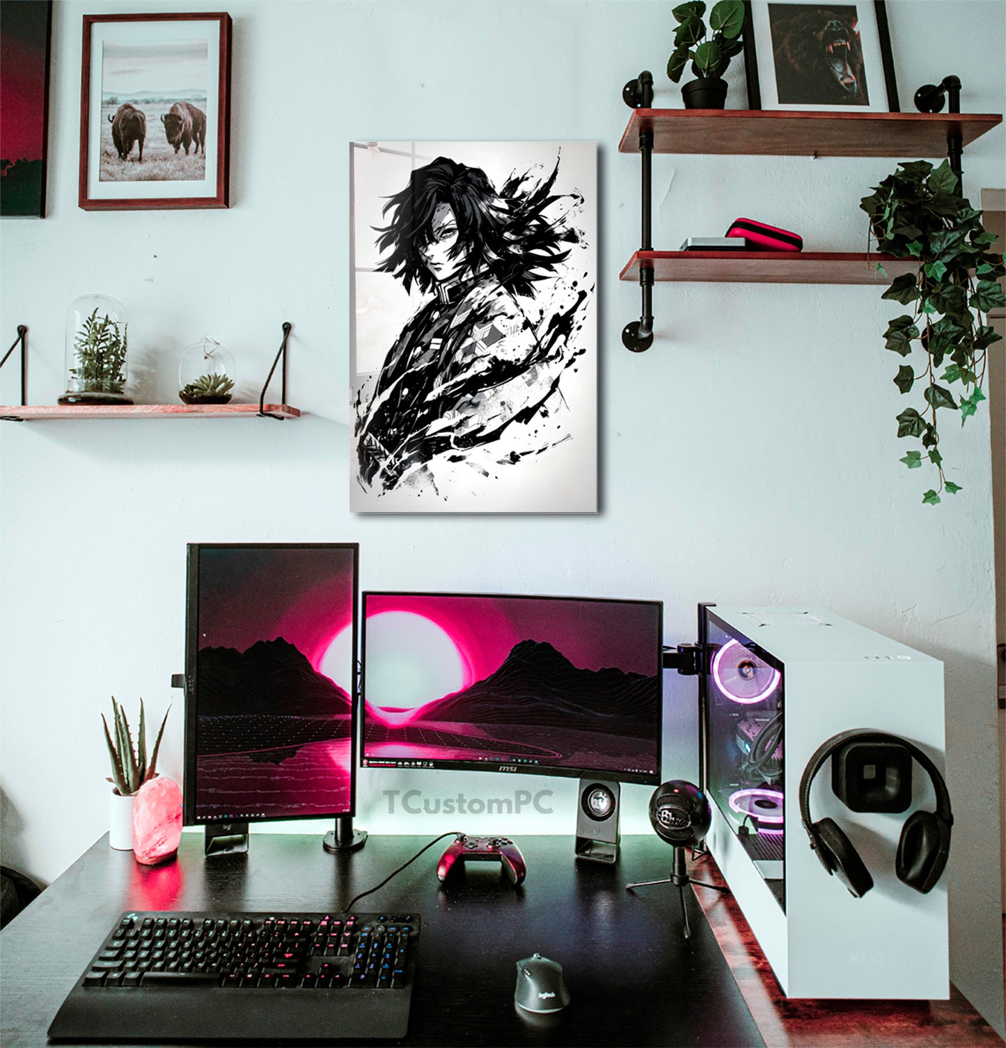 Cuadro Giyu Black Paint