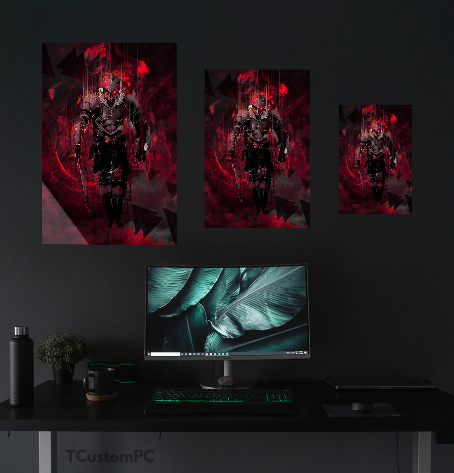 Cuadro Goblin Slayer red vector