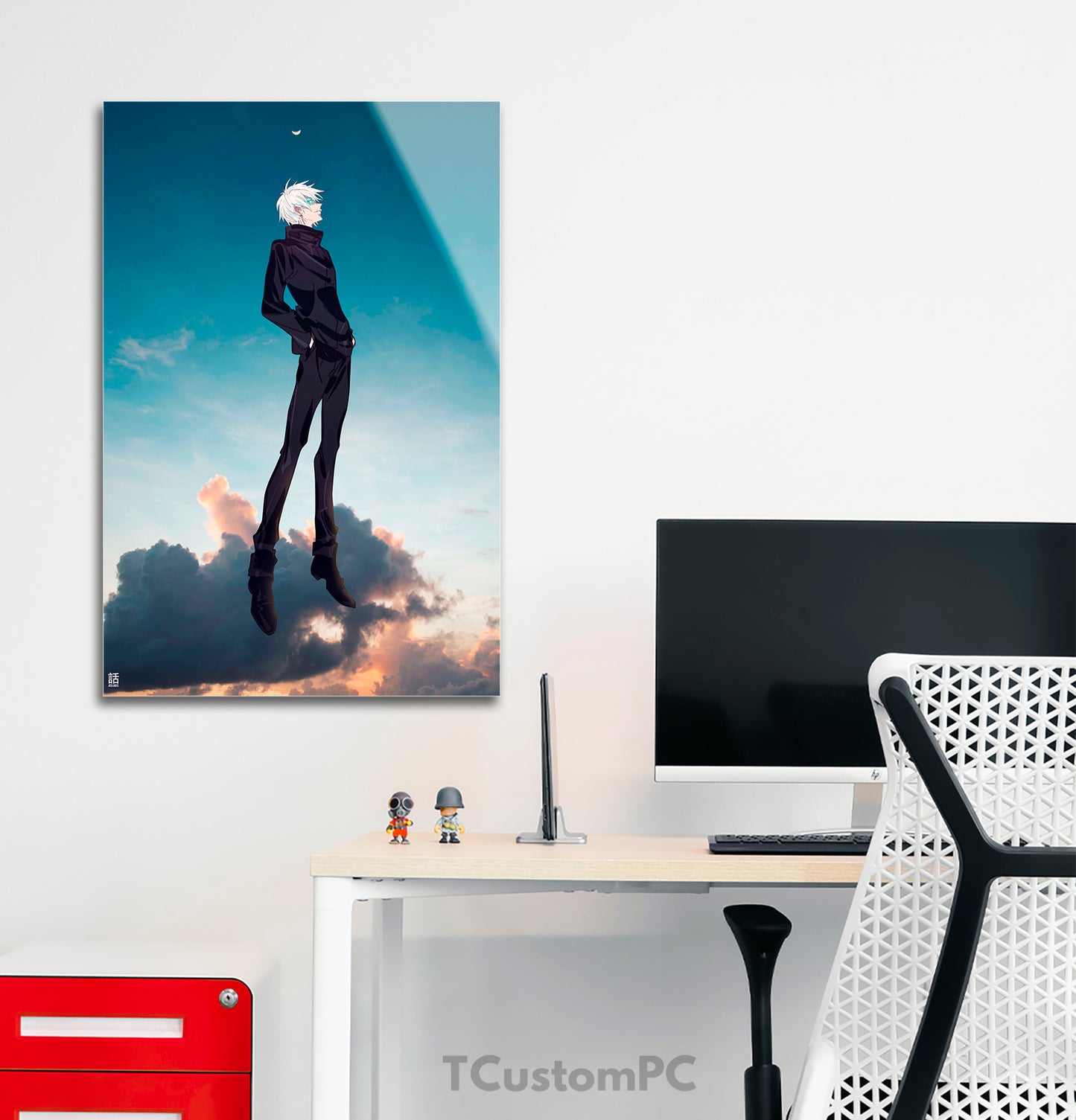 Pintura flutuante de Gojo